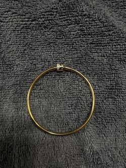 Pandora Gold Barrel Clasp Bangle