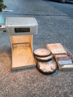 Vintage Allcraft Jewelry Polishing Splash Hood Lot w/ Formax Buffing Kit & Wheels