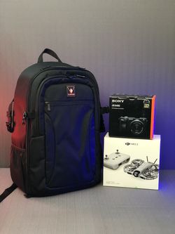 Sony a6400, 16-50mm f/3.5-5.6 II, DJI Neo 2 Fly More Combo and Padded Camera Bag Bundle