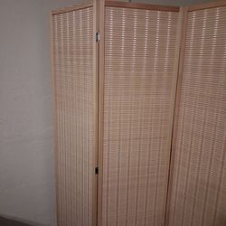 Four panel privacy screen divider