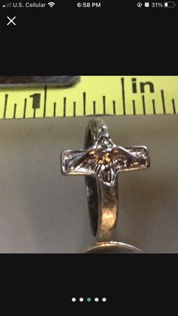Sterling Silver Cross Ring