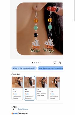 Halloween earrings