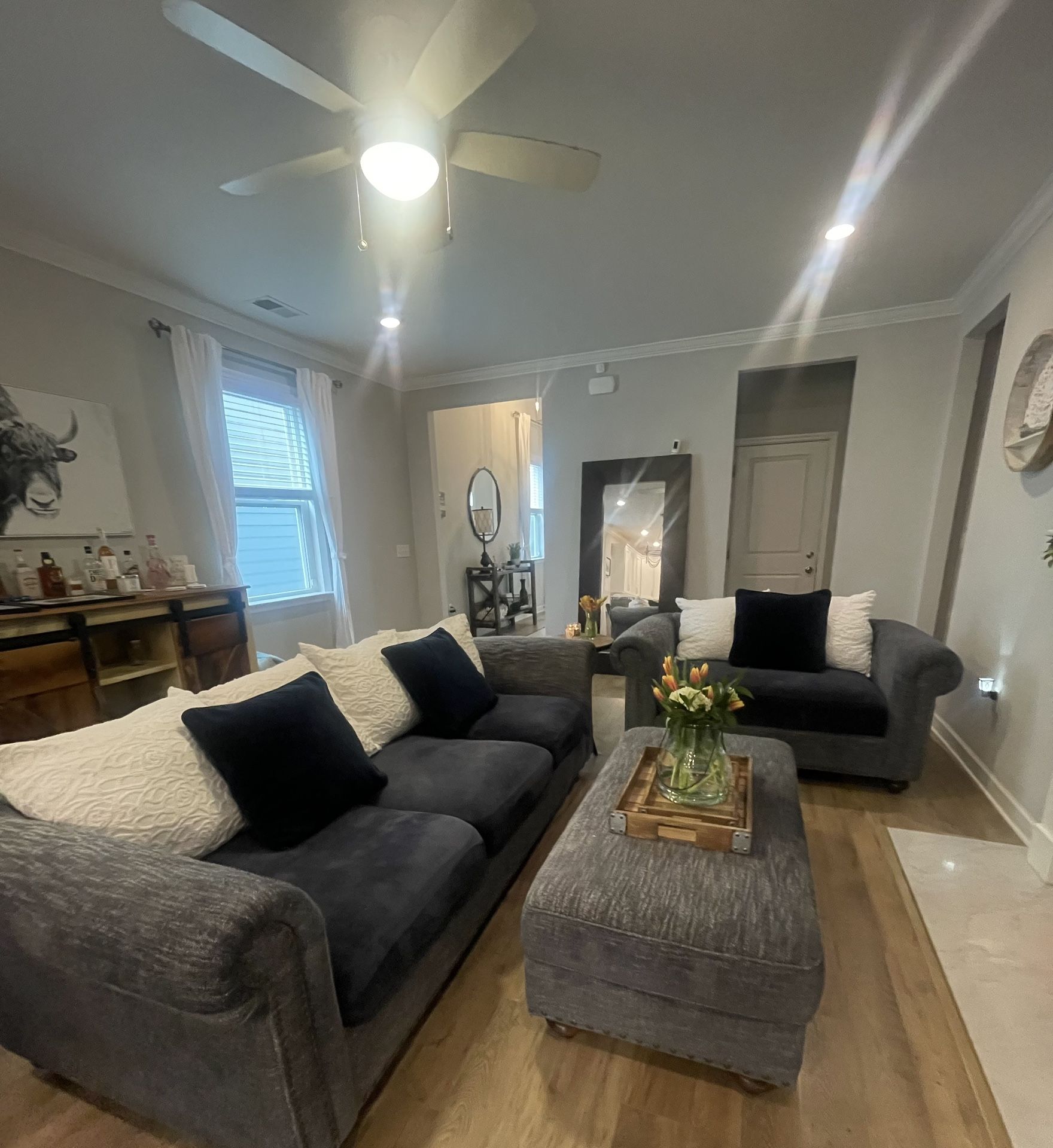 Couch, Chair and Ottoman Oversized