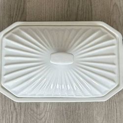 3-Piece Bake and Server Food Warmer Set, 14.5 x 8 x 5.5, White 