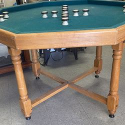 3- In- 1 Bumper Pool, Poker, Dining Table