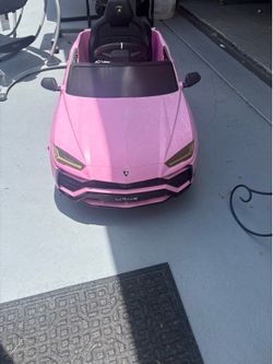 Pink Lamborghini Ride-On Toy Car