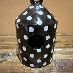 Ceramic Polka Dot Birdhouse