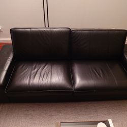 KIVIK Black Leatherette IKEA Sofa  $660 OBO
