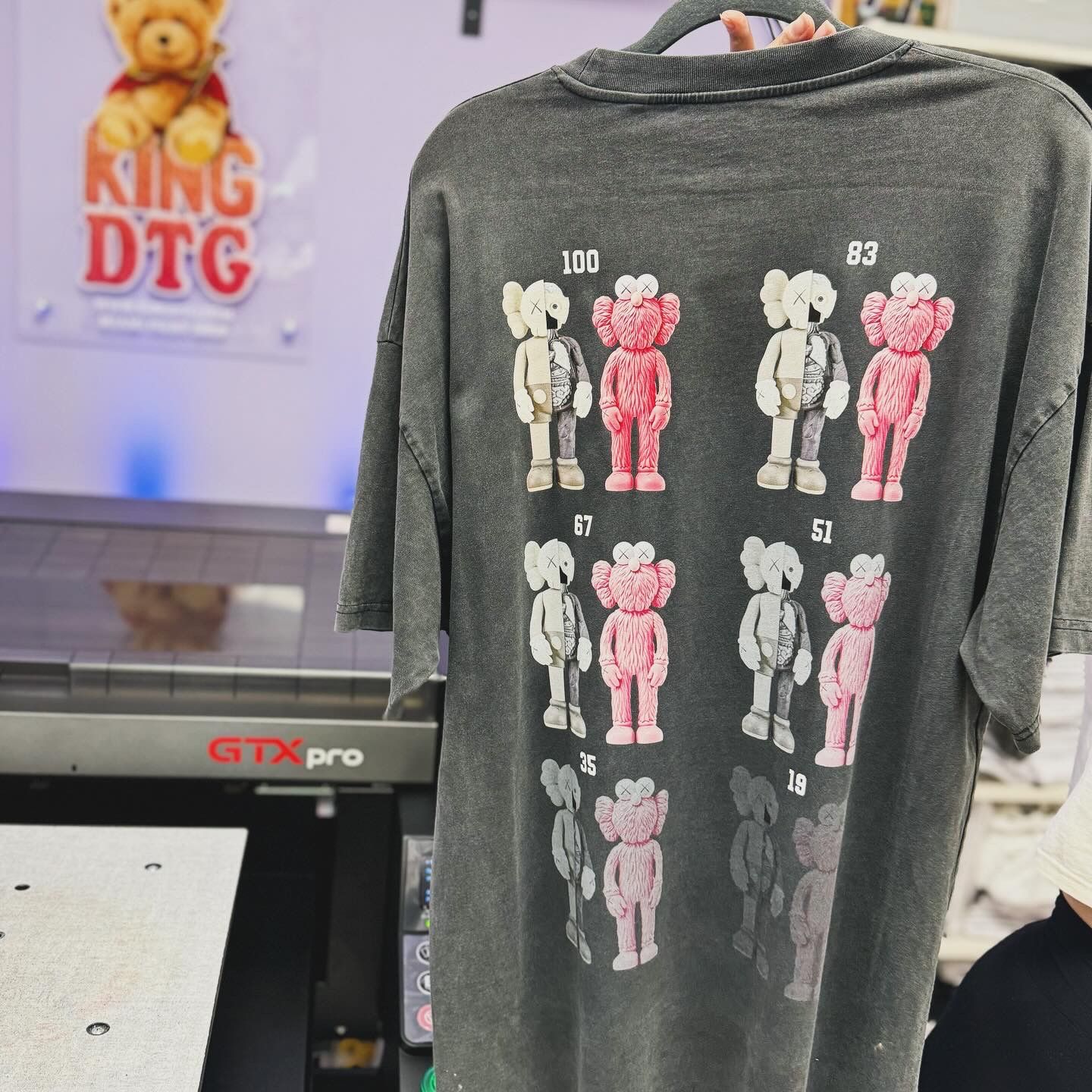 KING DTG   T-shirt Printing Screen Printing DTF printing Puff Printing Embroidery 