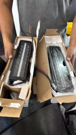 10” led light bar, new has DRL bar in the middle.