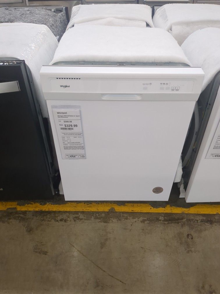 Appliances Whirlpool Dishwasher Wdf330pahw Reviews Freestanding