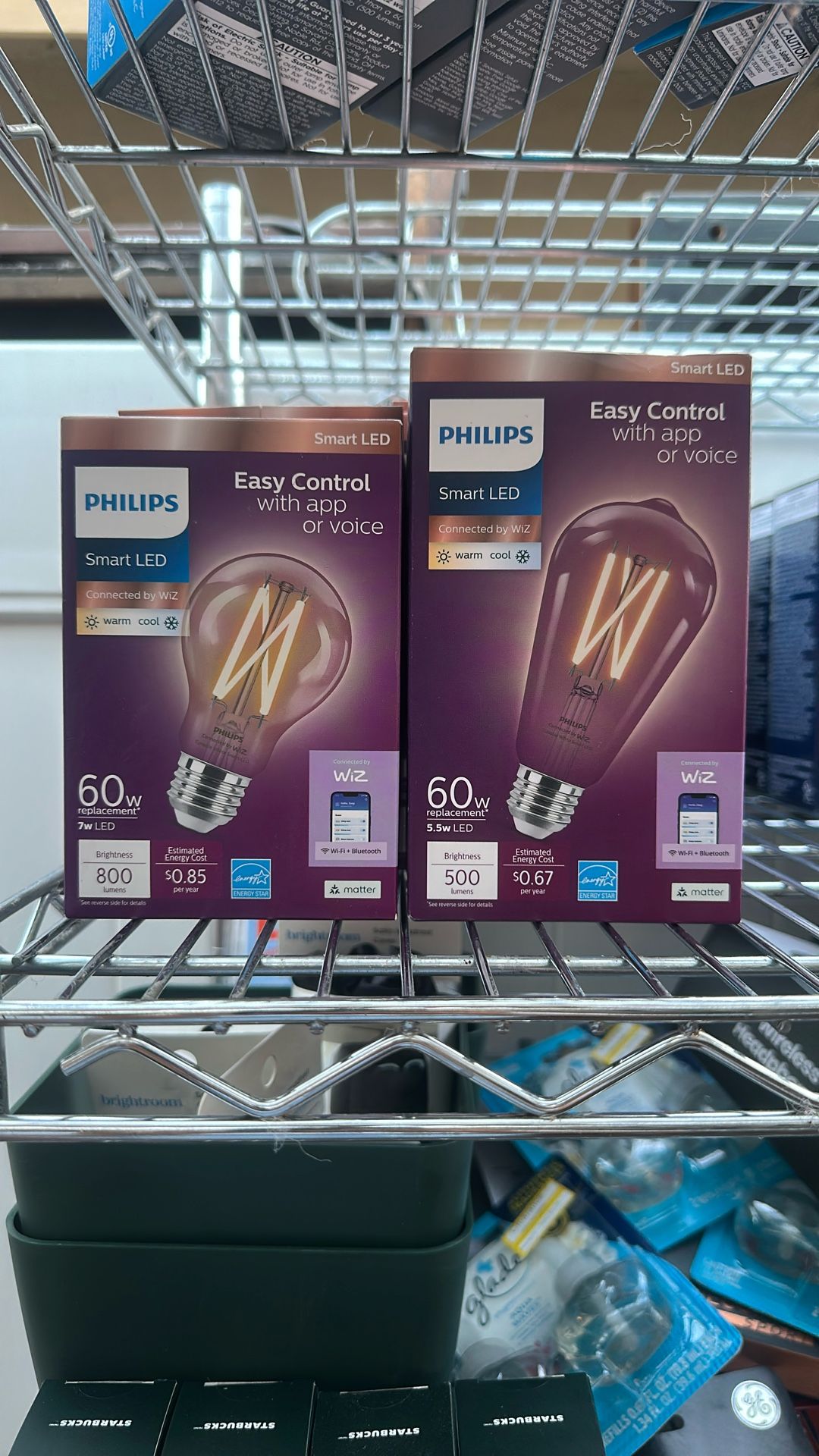 Phillips Smart Led Light Bulbs With WiFi Alexa Bluetooth , GE Reveal Led , GE Full Color