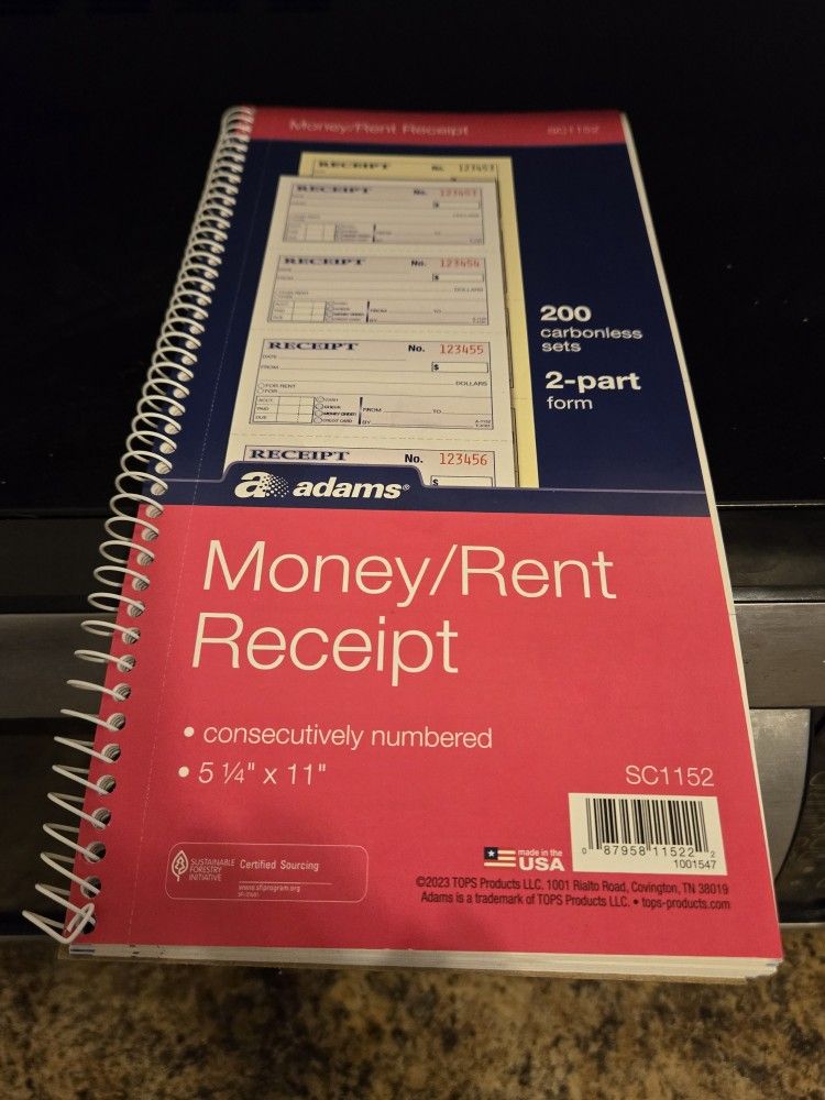 Receipt Book