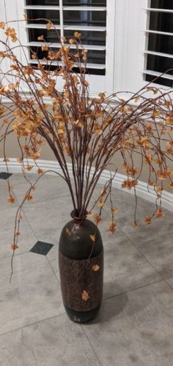 XL Home Decoration Vase And Silk Flowers From Pier One