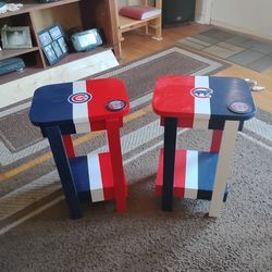 Chicago Cubs End tables.