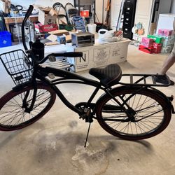 Huffy 26" Nel Lusso Cruiser Bike, Fits Riders 5'0"+, Matte Black NEW