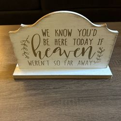 Memorial Wedding Sign