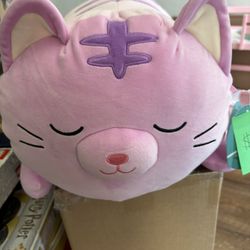 Squishmallows 18" Large Plush Tabitha Purple Tabby Cat Sleepamallows