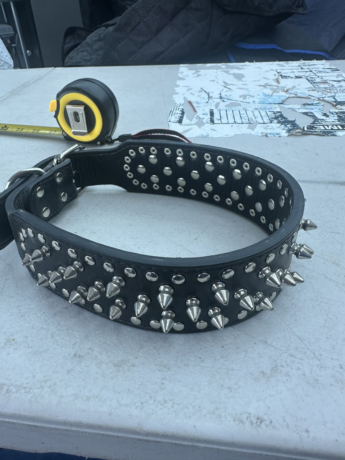 Spiked Dog Collar. NEW
