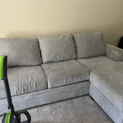 Grey Sofa W/ Chaise 