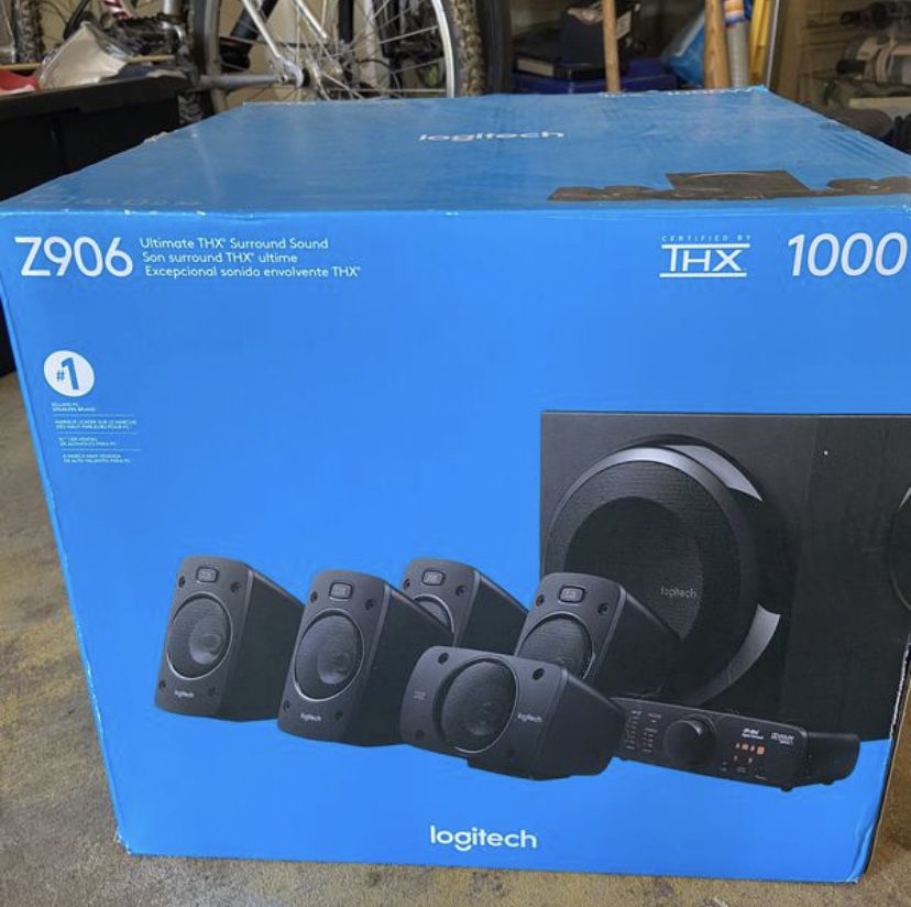 Logitech home theatre system *never opened* (Surround sound speaker system)