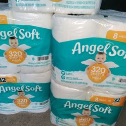 Angel Soft Toilet Paper! 8 Mega=32 Regular Rolls!