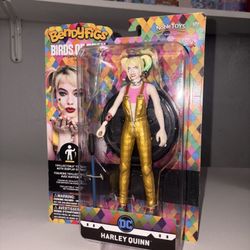 Bendyfigs action figure of Harley Quinn from the movie Birds of Prey