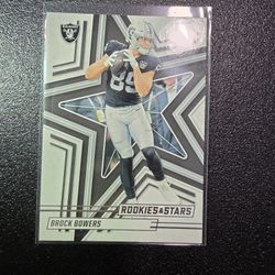 BROCK BOWERS RAIDERS ROOKIE AND STARS PANINI NFL SPORTS CARD!