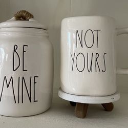 Rae Dunn Valentines Canister & Mug 1️⃣5️⃣