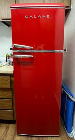 Galanz 12 Cu. Ft. Retro Refrigerator w/ Freezer – Red