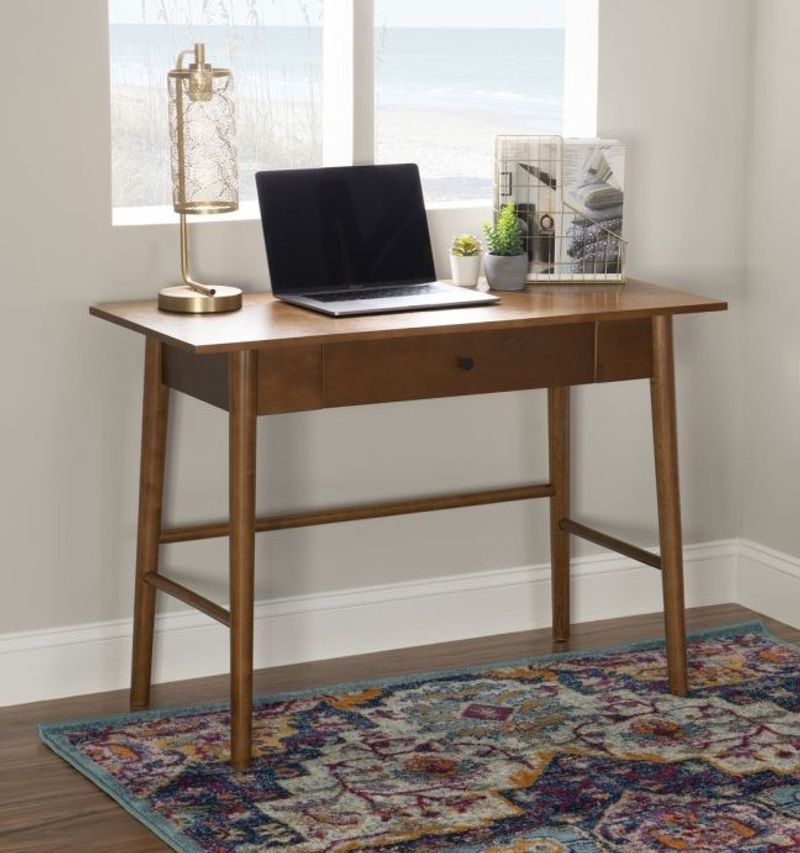 Linon Charlotte Mid-Century Desk Brown
