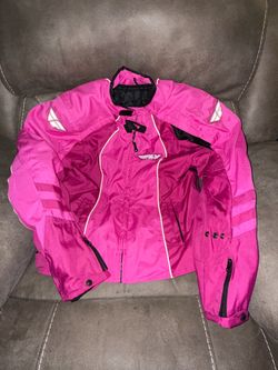 NEW Women's Fly Racing "Butane" Armored Motorcycle Jacket w/ Thermal Liner – Size XL (Pink)