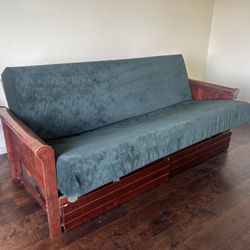 WOOD FUTON COUCH