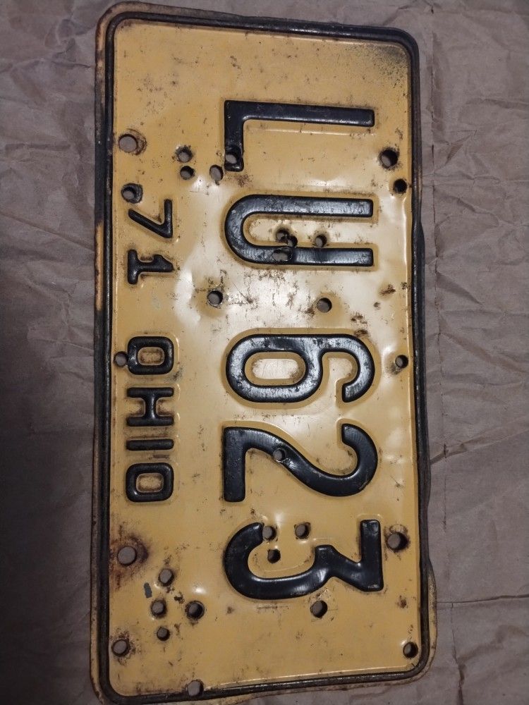 Vintage Lic Plate