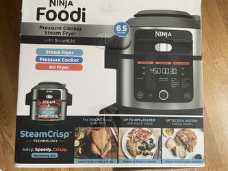 Ninja Foodi Pressure Cooker Steam Fryer With Smart Lid for Sale in Cedar  Hill, TX - OfferUp