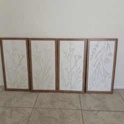 4 Harbortown White Floral 10" X 20"