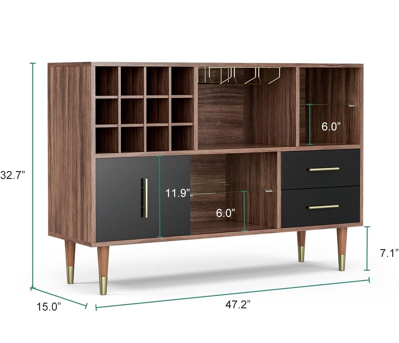 Coffee Bar / Cocktail Bar - Wood Cabinet