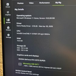 GAMING PC WITH MONITOR 