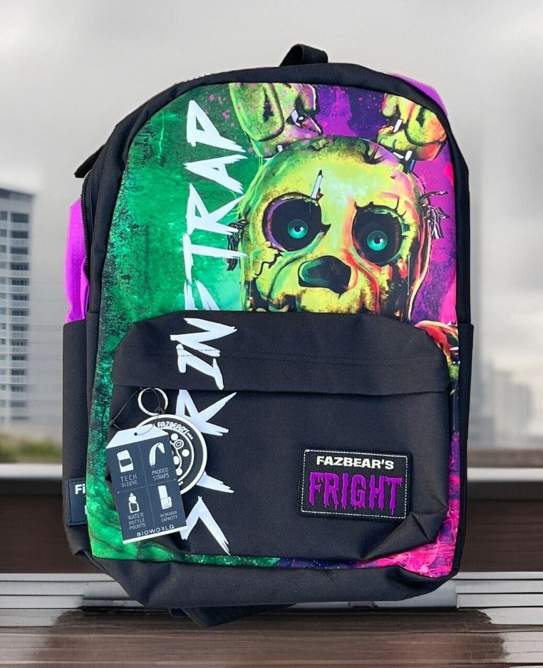 Five Nights At Freddy’s Springtrap FAZBEAR FRIGHT Backpack FNAF Tech Sleeve