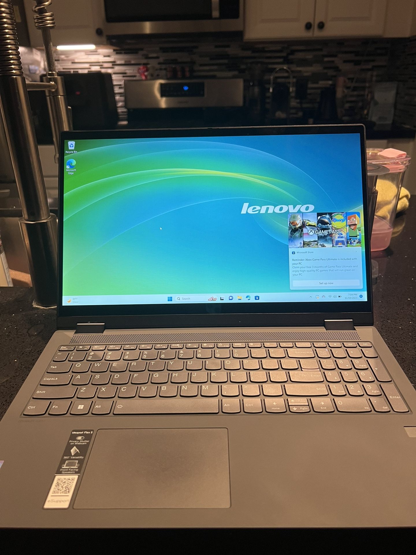Lenovo touch Screen Laptop