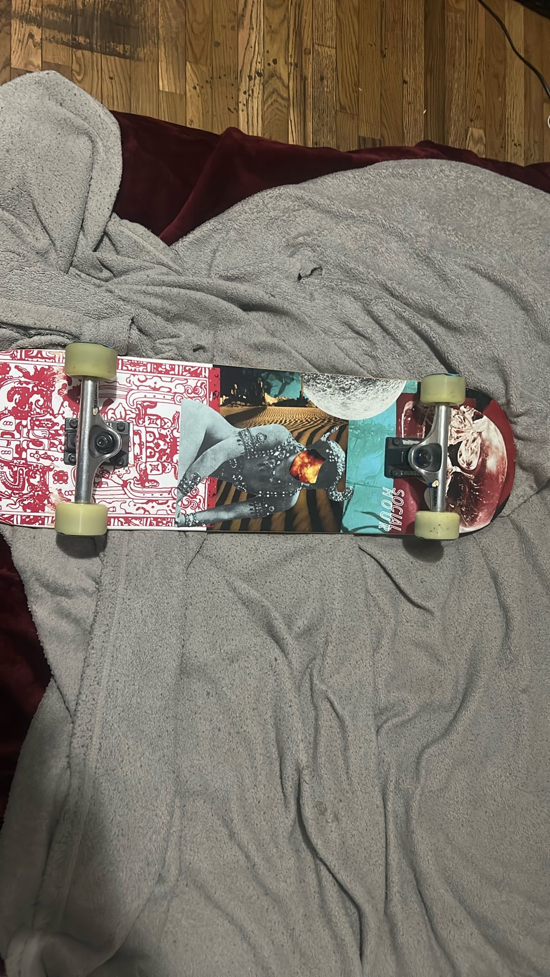 Skateboard & kids mountain bike