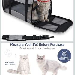 Dog Carrier with Removable Fleece Padding for Cats Puppies Small Dogs Rabbits
Easy to Fold & Save Storage Space