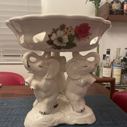 Elephant Fruit Bowl (porcelain )