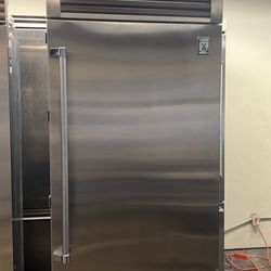 HESTAN 36”WIDE BUILT IN STAINLESS STEEL BOTTOM FREEZER REFRIGERATOR 