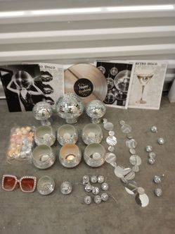 Disco Party Supplies Mushroom Votive Candle Holders