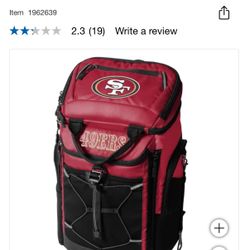 49ers Backpack Cooler
