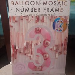 Balloon Number Frame "3"