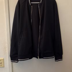 Blue Zara bomber Jacket XL