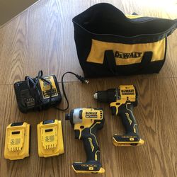 DEWALT ATOMIC 20 VOLT IMPACT  & DRILL