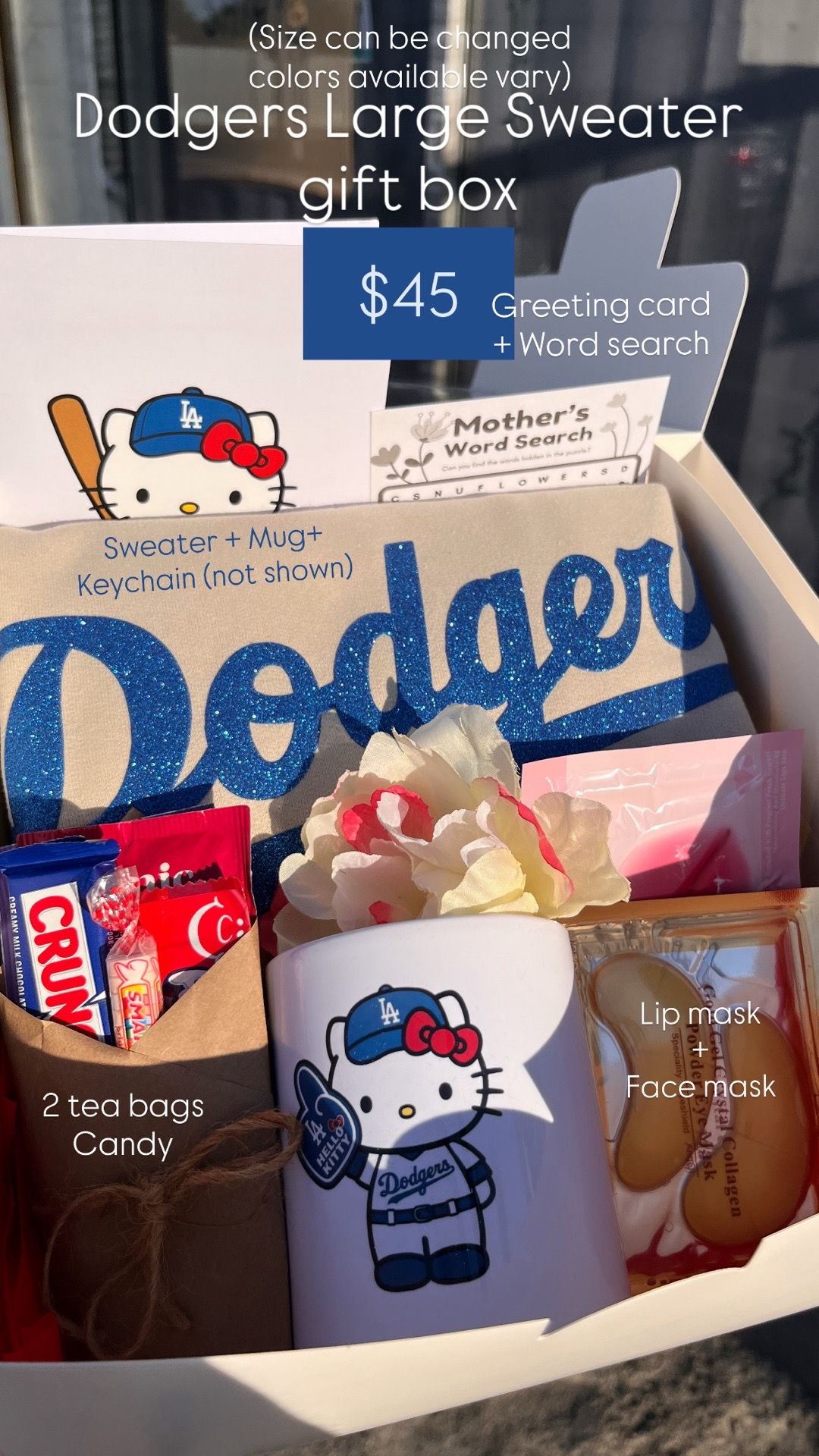 Dodgers sweater gift box Mother’s Day gift